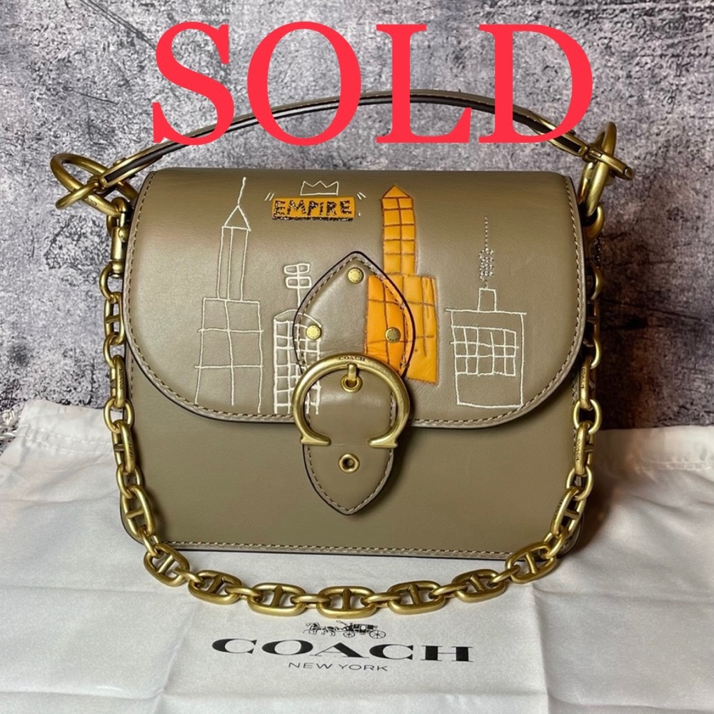♥ Coach X Jean Michel Basquiat Beat Shoulder Bag 18 - Style 6894 - NEW (no tags)